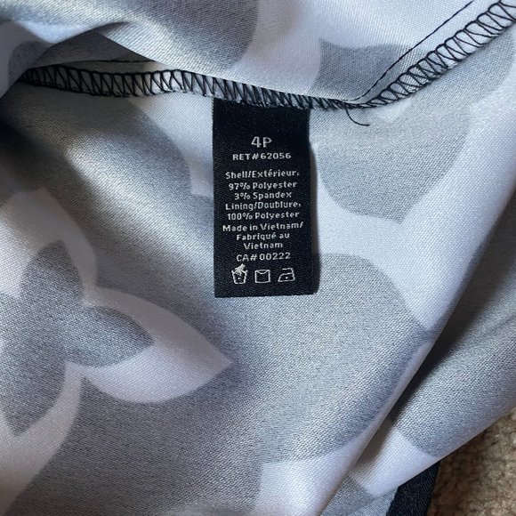 JESSICA  black & white dress 4P - Picture 6 of 11